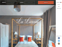 Tablet Screenshot of hotel-licorne.com